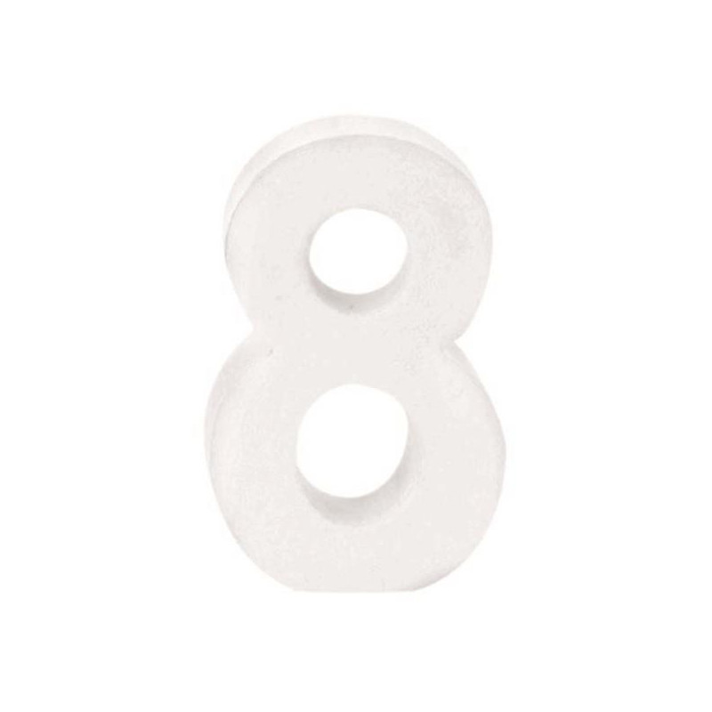Papiermaché cijfer 8