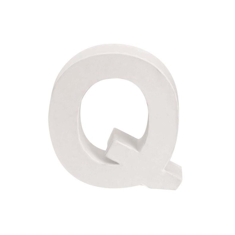 Papiermaché letter Q