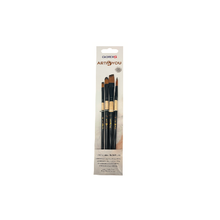 Synthetische penselen mix set 4dlg
