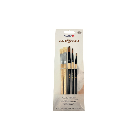 Hobby penselen set 5dlg