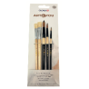 Hobby penselen set 5dlg