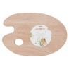Verfpalet hout ovaal 20x30cm