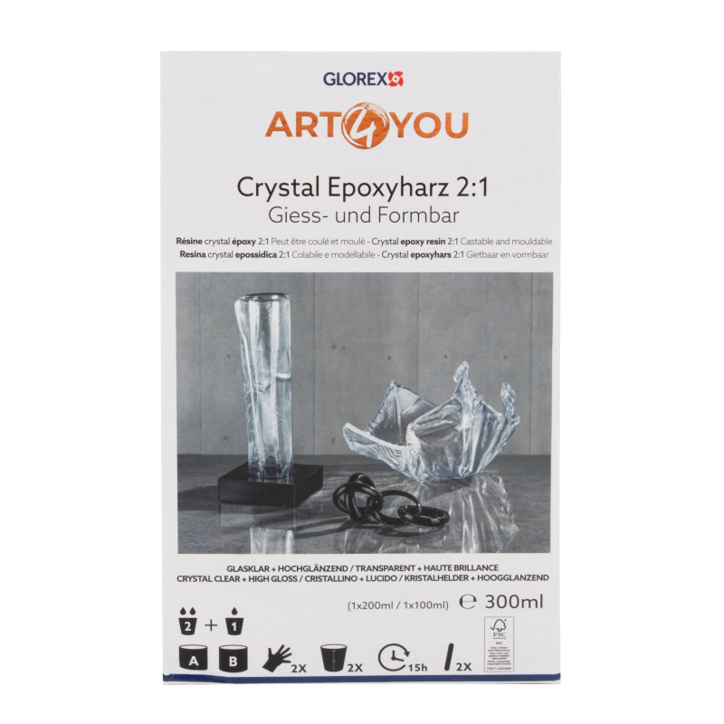 Crystal epoxyhars 2:1 300ml