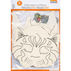 Kindermasker karton 6 motieven