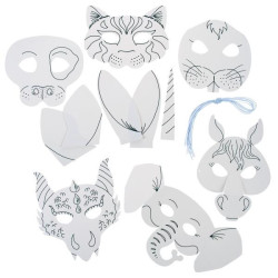 Kindermasker karton 6 motieven