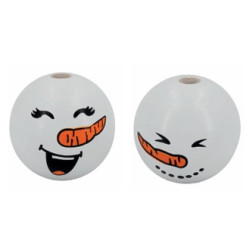 Houten bal sneeuwpop ø 25mm FSC®