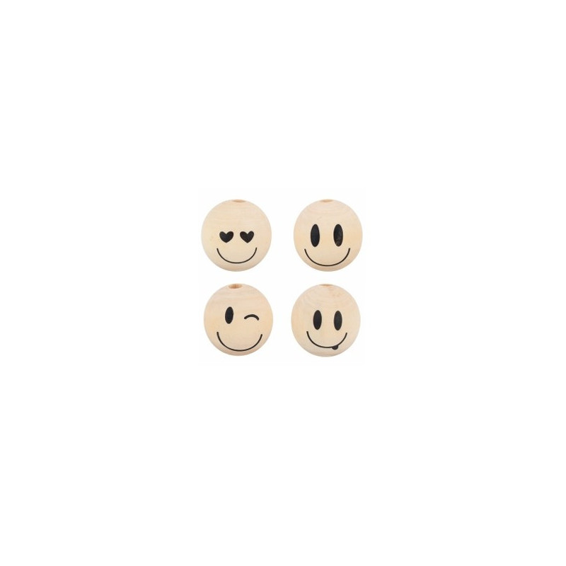 Houten bal grappig ø 25mm FSC®