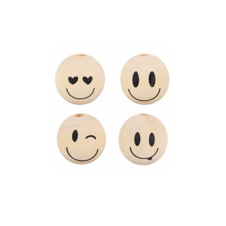 Houten bal grappig ø 25mm FSC®
