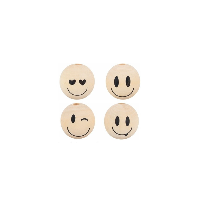 Houten bal grappig ø 35mm FSC®