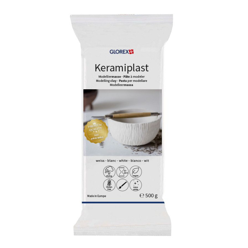 Keramiplast wit 500gr