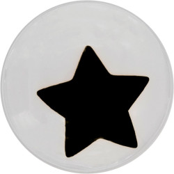 Wiebelogen ster zwart 35mm zelfklevend