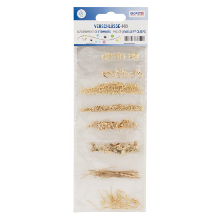 Sieraden sluitingen set goudkleurig