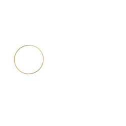 Metalen ring goud 15cm