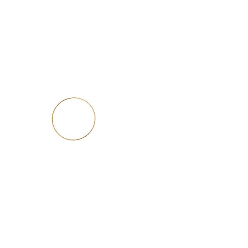 Metalen ring goud 15cm