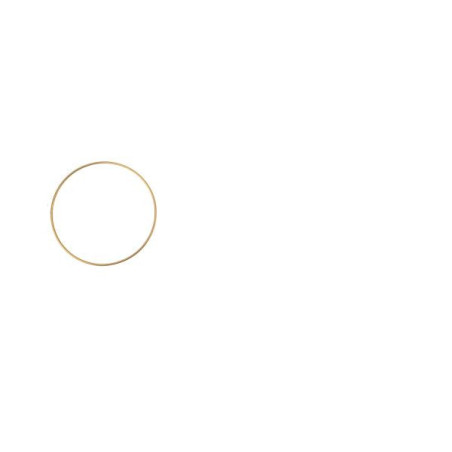 Metalen ring goud 15cm