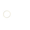 Metalen ring goud 15cm