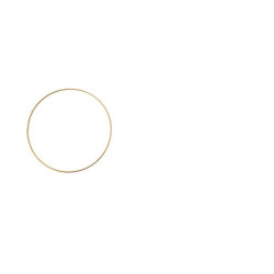 Metalen ring goud 20cm