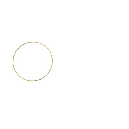 Metalen ring goud 20cm