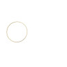 Metalen ring goud 20cm