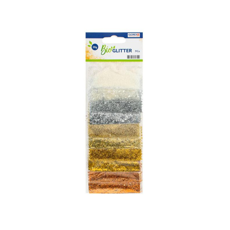 Bio glitter fijn en grof assorti