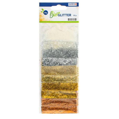 Bio glitter fijn en grof assorti