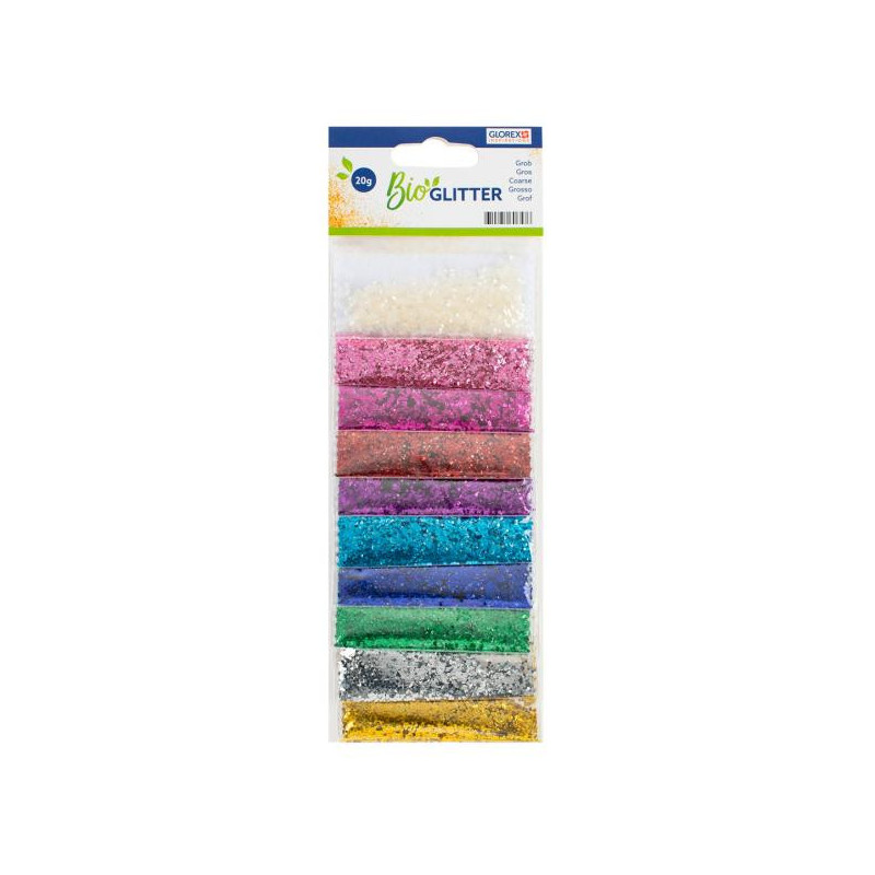 Bio glitter grof  assorti