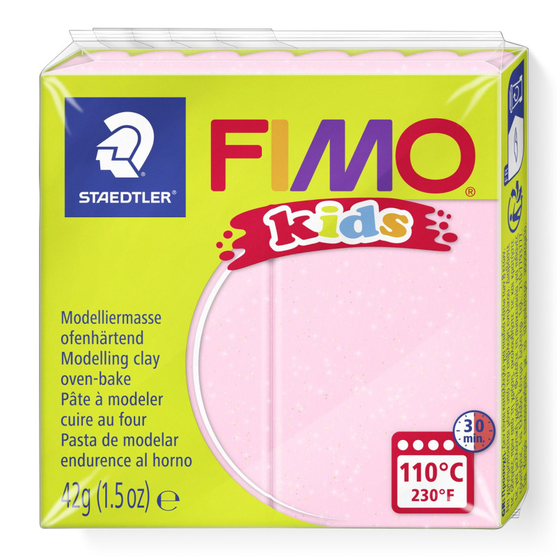 Fimo kids parelmoer roze