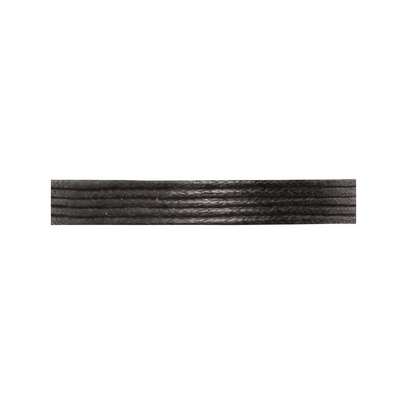 Katoenkoord 1mm zwart