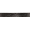 Katoenkoord 1mm zwart