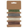 Katoenkoord 1mm, groen/grijs/beige/bruin 4x3mtr