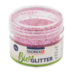 Bio glitter fijn roze