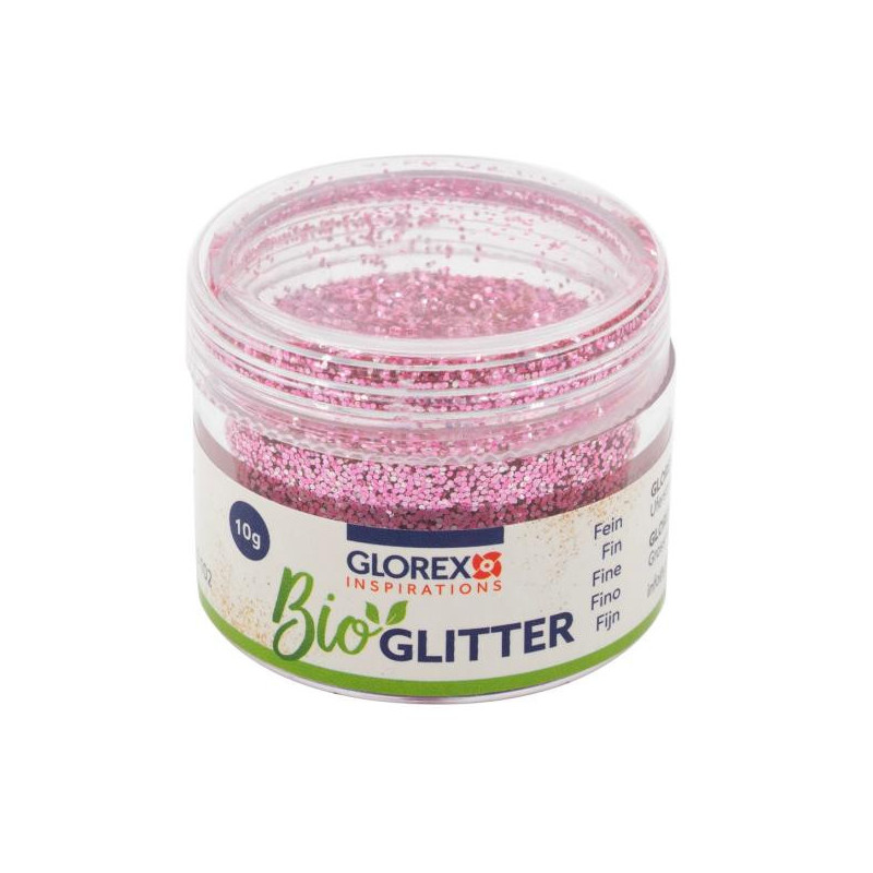 Bio glitter fijn roze