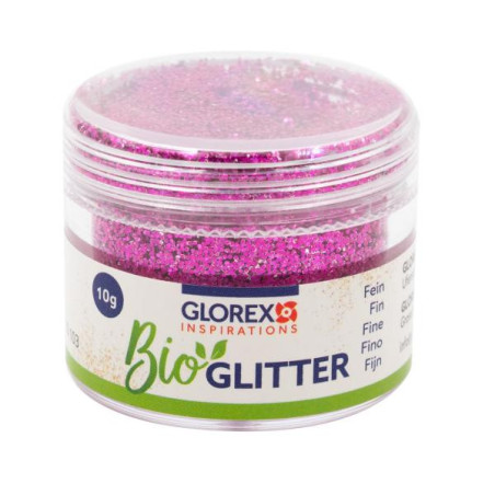 Bio glitter fijn pink