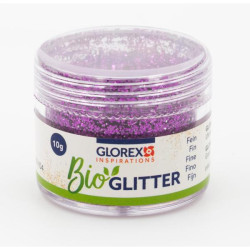 Bio glitter fijn violet