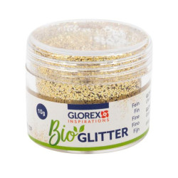 Bio glitter fijn champagne