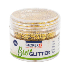 Bio glitter fijn goudkleurig