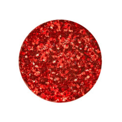 Bio glitter grof rood