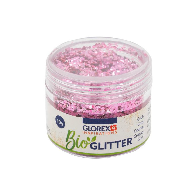 Bio glitter grof roze