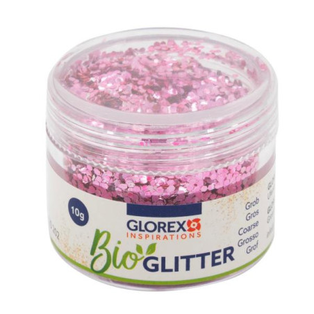 Bio glitter grof roze