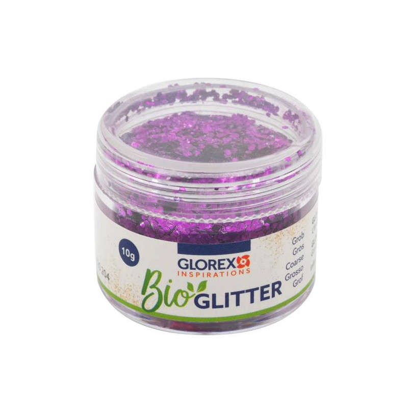 Bio glitter grof violet