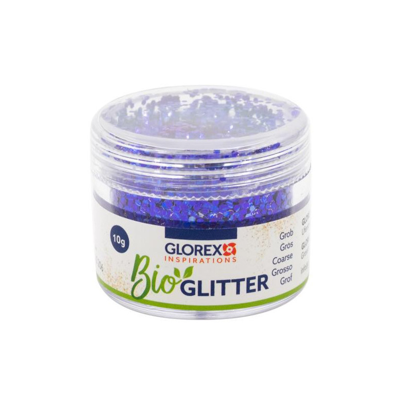 Bio glitter grof donkerblauw