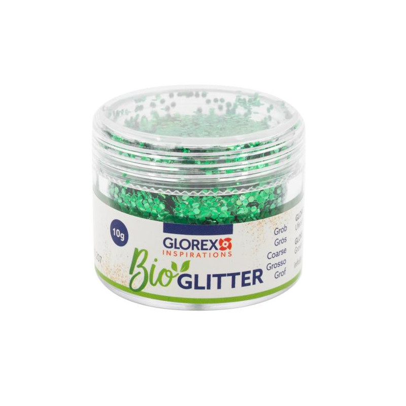Bio glitter grof groen