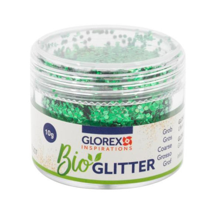 Bio glitter grof groen