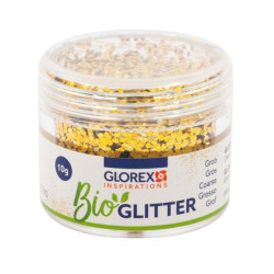 Bio glitter grof goudkleurig