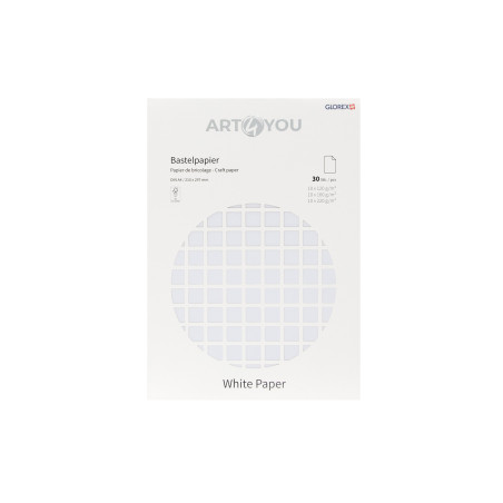 Knutselpapier-blok "White Paper"