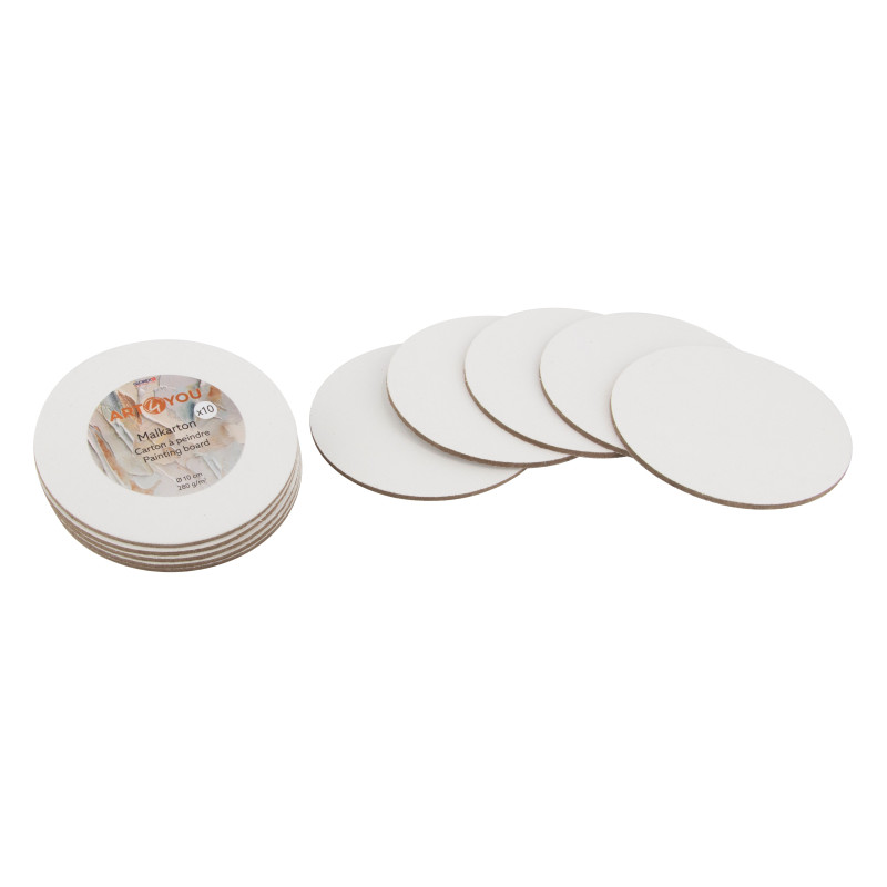 Canvasboard rond ø 10cm set 10st FSC®