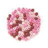 Houten kralen roze mix 6mm