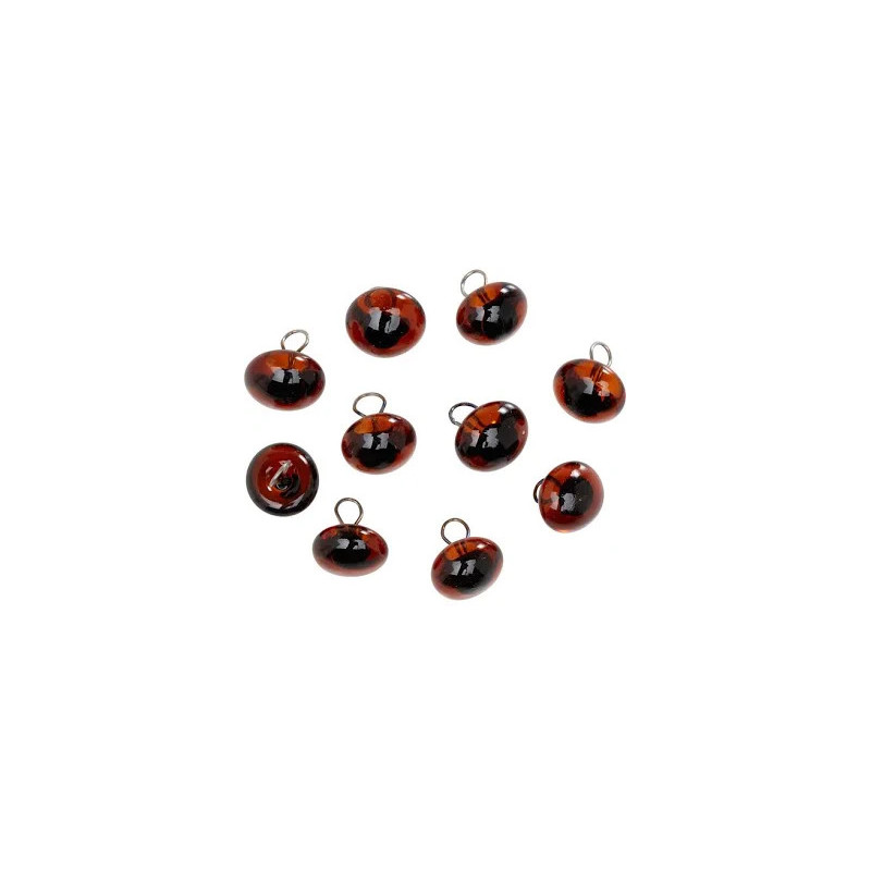 Glasogen bruin 10mm, 50st