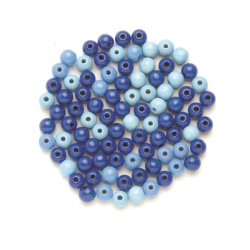Kopie van Houten kralen Lila Mix 10mm
