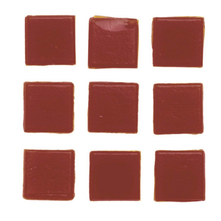 Mozaïek stenen 10x10mm donker rood